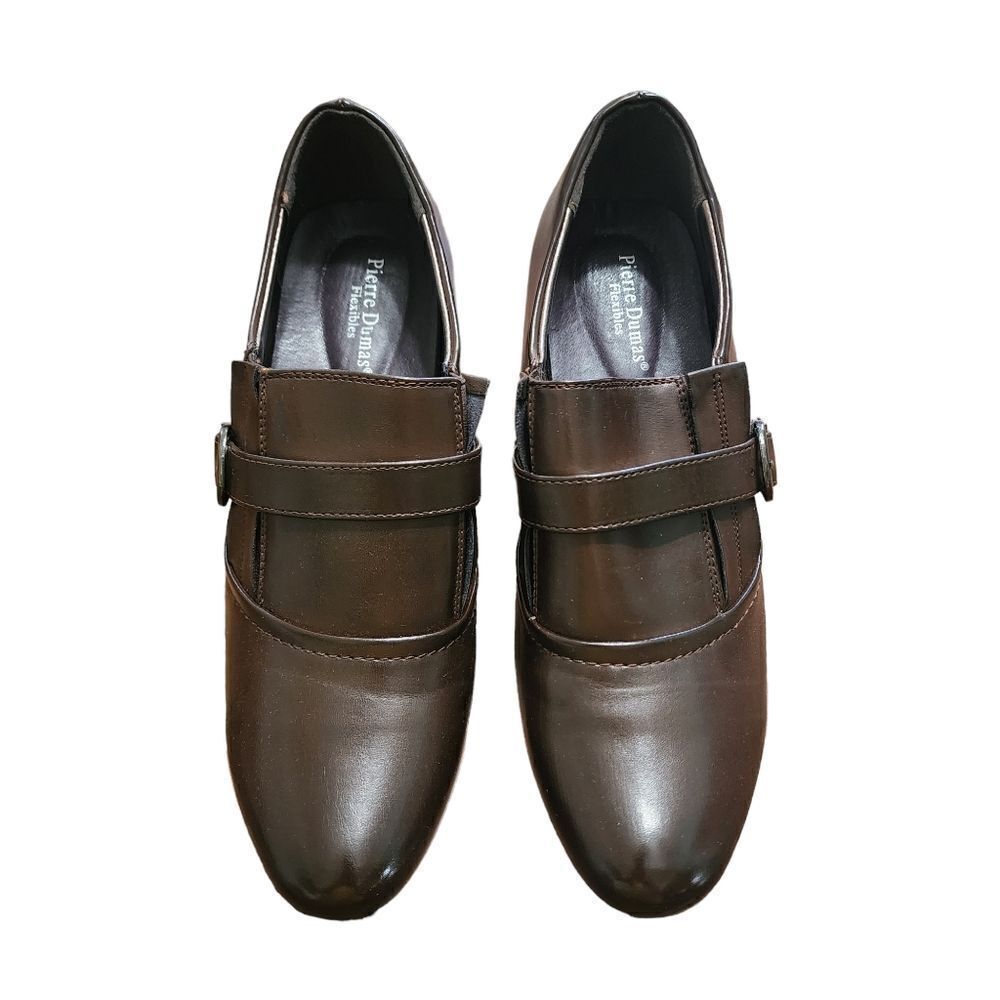 Pierre Dumas brown slip on ankle boots Sz 10 - Picture 4 of 5